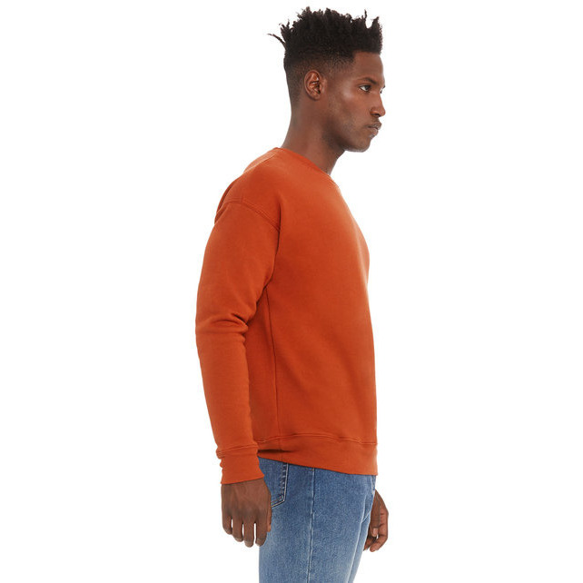 Unisex Drop Shoulder Fleece - WHITE - XS(D0102H7W9R6)