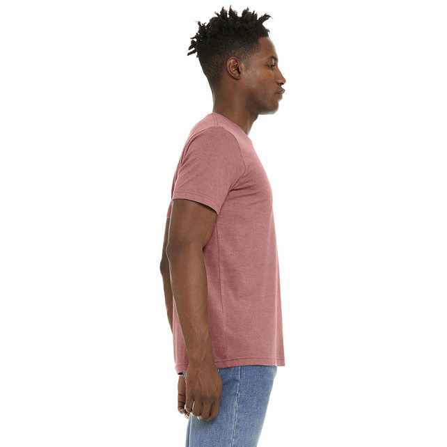 Unisex Sueded T-Shirt - HEATHER RED - XS(D0102H7KP16)