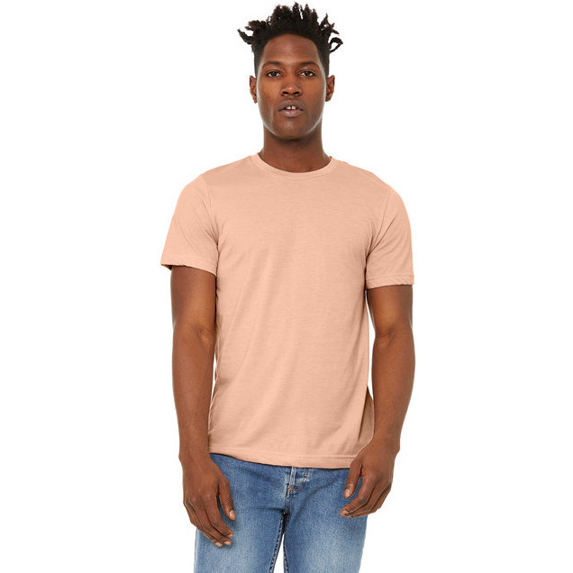Unisex Sueded T-Shirt - HEATHER RED - XS(D0102H7KPIX)