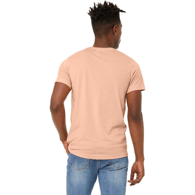 Unisex Sueded T-Shirt - HEATHER RED - XS(D0102H7KPIX)