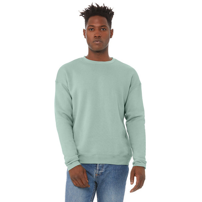 Unisex Drop Shoulder Fleece - WHITE - XS(D0102H7W9U6)