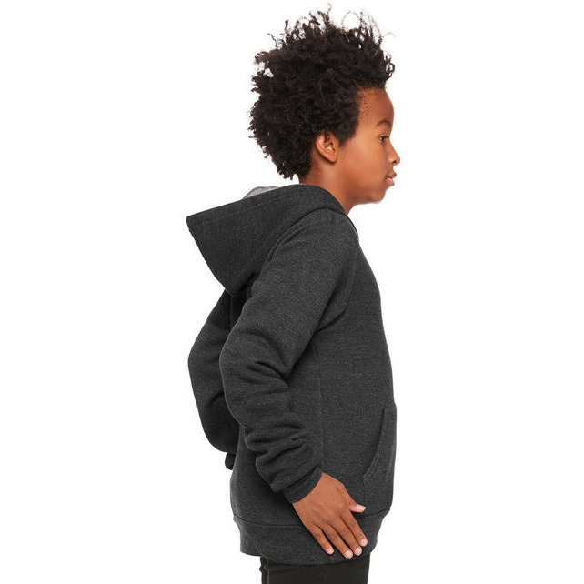 Youth Sponge Fleece Pullover Hooded Sweatshirt - BLAcK - S(D0102H7W378)