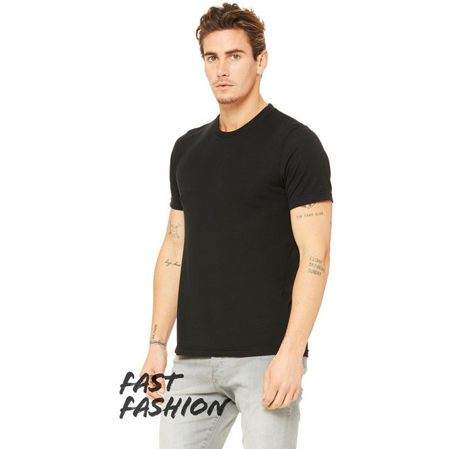 Unisex Viscose Fashion T-Shirt - BLAcK - XS(D0102H7WDgT)