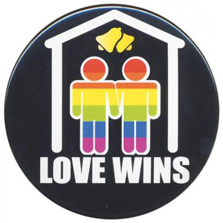 3 inches Bachelorette Button Man Man Men Love Wins(D0102H50HIY)