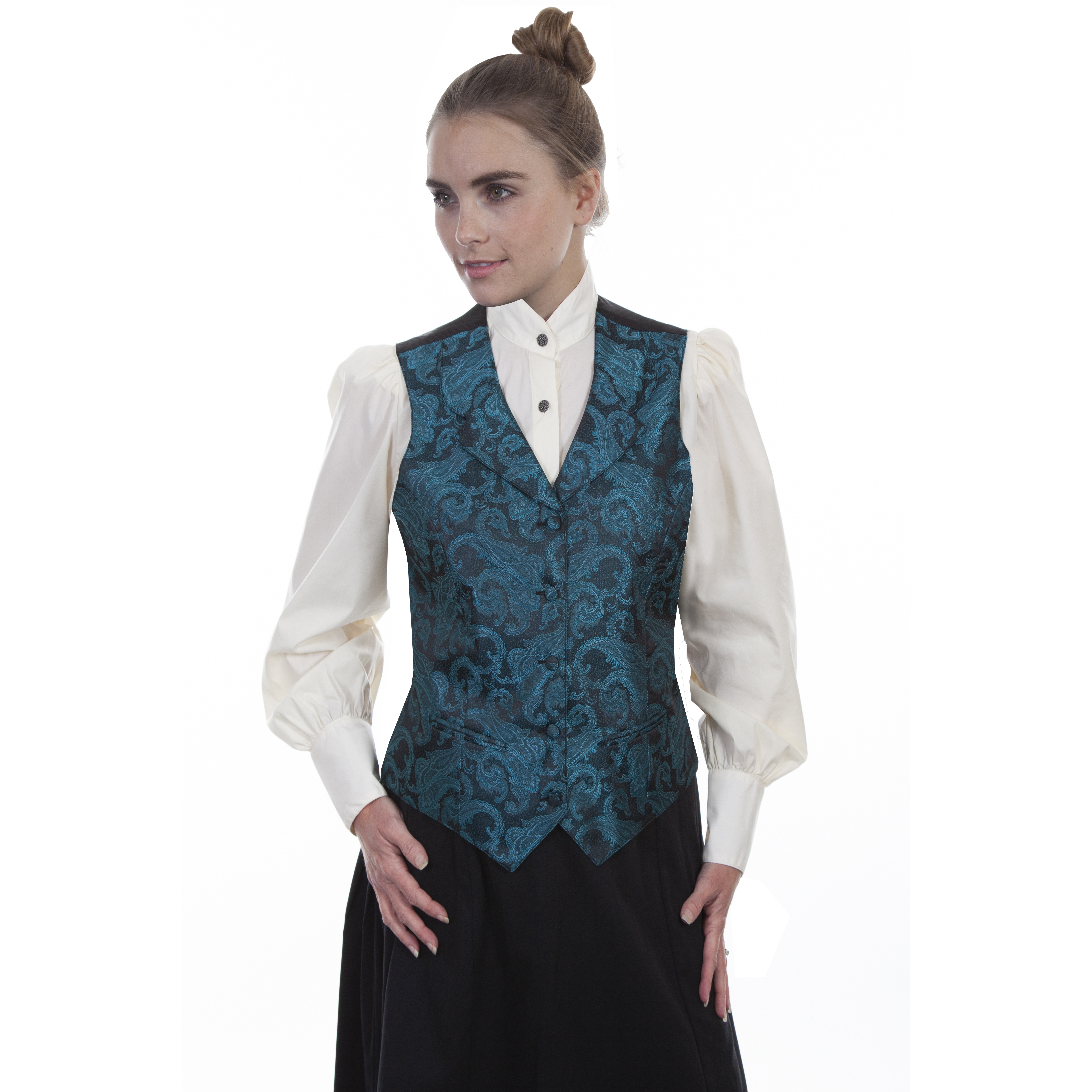 LADIES PAISLEY VEST
