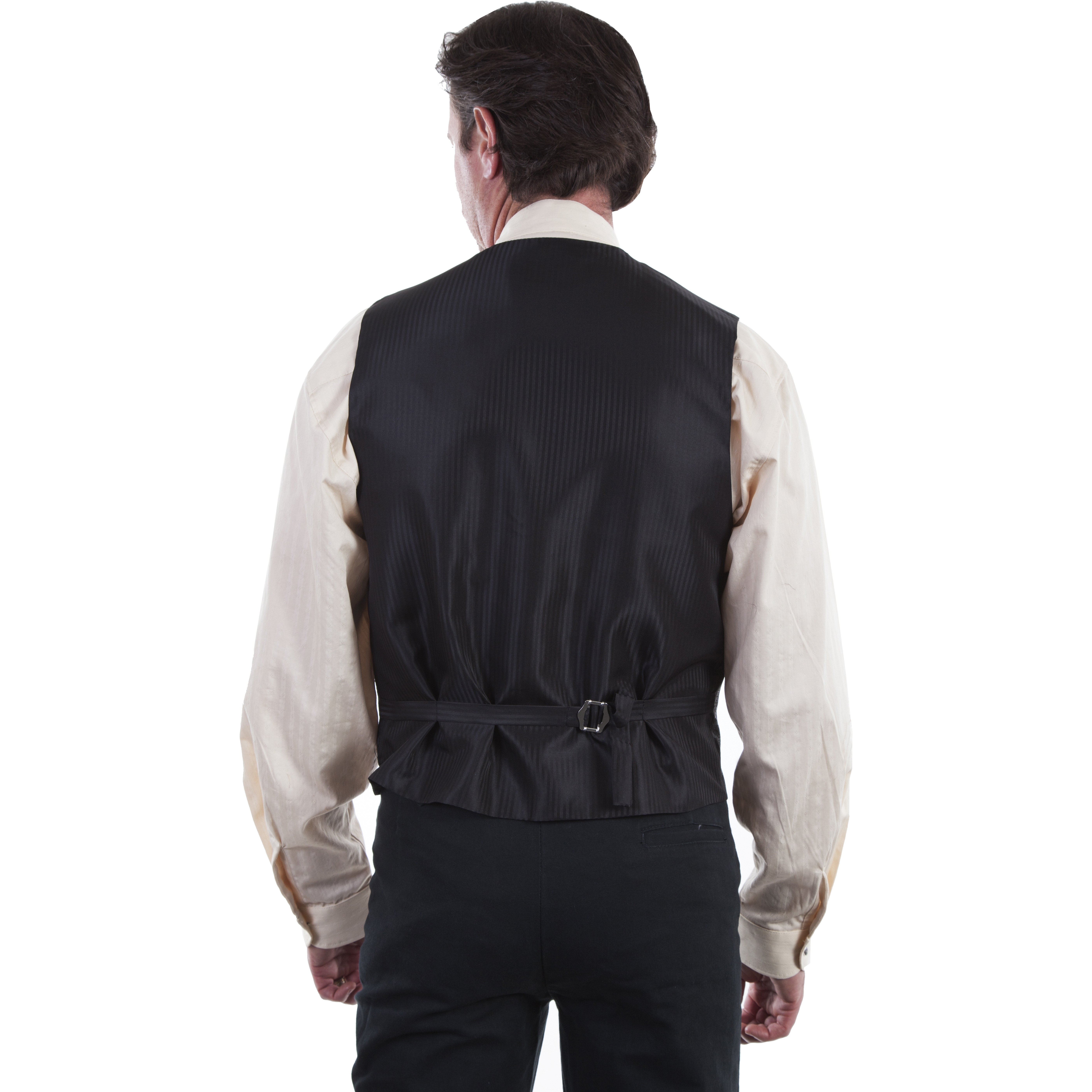 NO LAPEL PAISLEY VEST