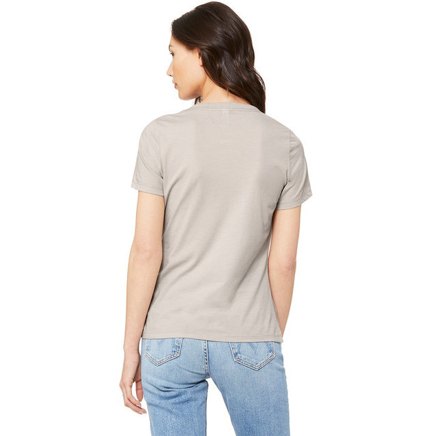 Bella + Canvas 6405CVC Ladies Relaxed Heather CVC Jersey V-Neck T-Shirt