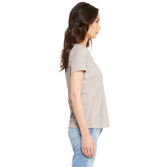 Bella + Canvas 6405CVC Ladies Relaxed Heather CVC Jersey V-Neck T-Shirt