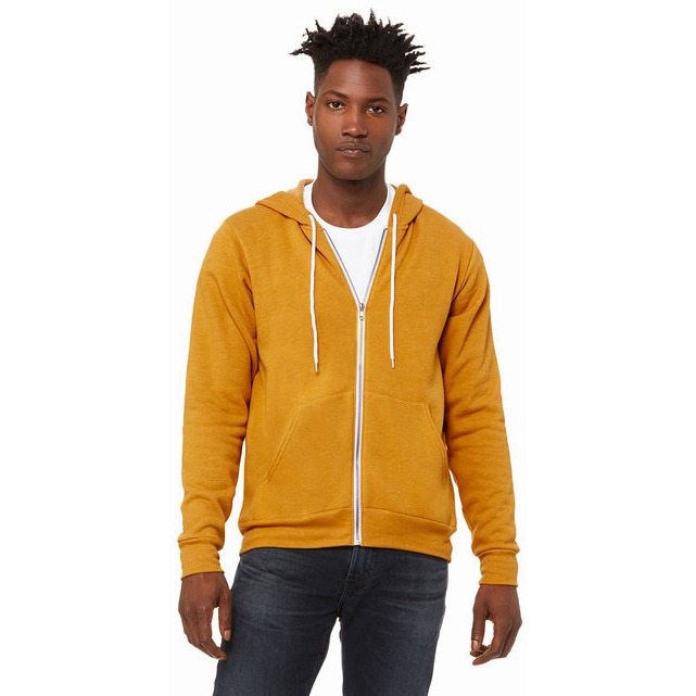 Unisex Sponge Fleece Full-Zip Hooded Sweatshirt - ASPHALT - 2XL(D0102H7WMZ6)