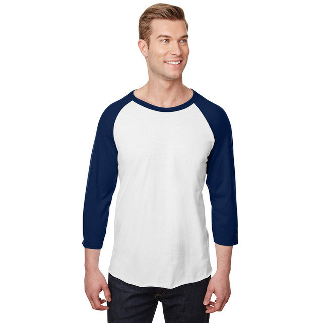 Unisex Premium Blend Ring-Spun 34 Sleeve Raglan T-Shirt - WHITE cHAR HTHR - 3XL(D0102H7M0A6)