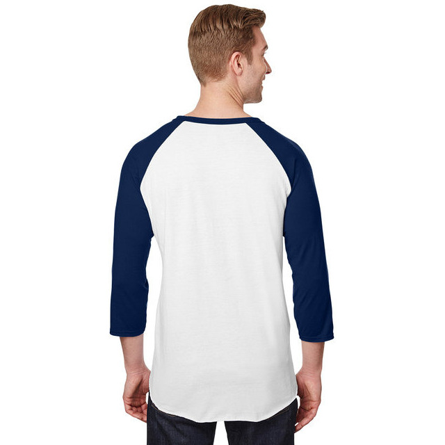 Unisex Premium Blend Ring-Spun 34 Sleeve Raglan T-Shirt - WHITE cHAR HTHR - 3XL(D0102H7M0A6)