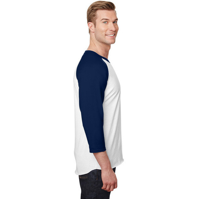Unisex Premium Blend Ring-Spun 34 Sleeve Raglan T-Shirt - WHITE cHAR HTHR - 3XL(D0102H7M0A6)