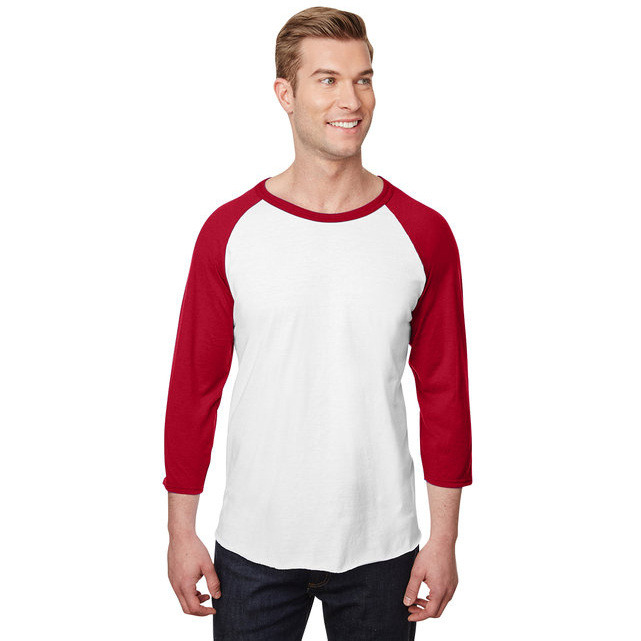 Unisex Premium Blend Ring-Spun 34 Sleeve Raglan T-Shirt - WHITE cHAR HTHR - 3XL(D0102H7M0L8)
