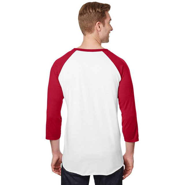 Unisex Premium Blend Ring-Spun 34 Sleeve Raglan T-Shirt - WHITE cHAR HTHR - 3XL(D0102H7M0L8)