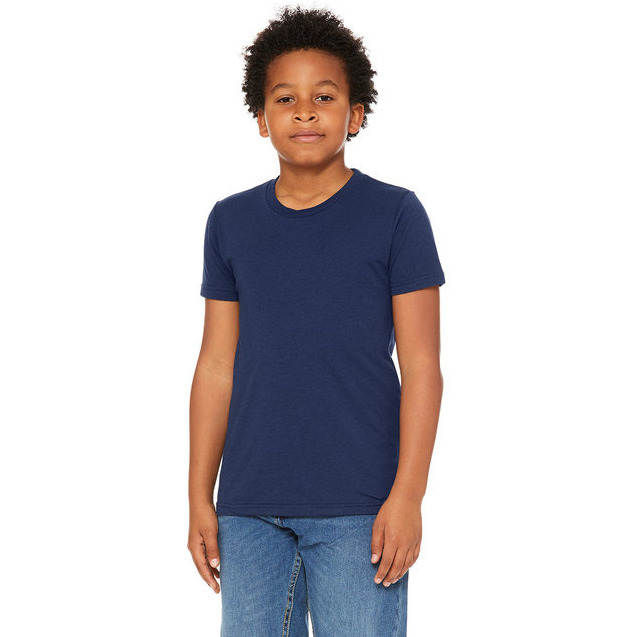 Youth Triblend Short-Sleeve T-Shirt - BLUE TRIBLEND - M(D0102H7W6DJ)