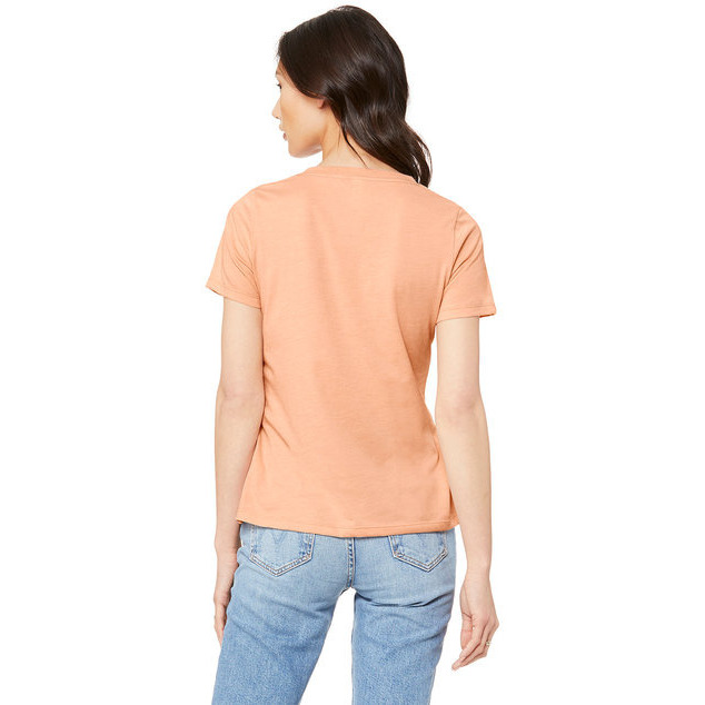 Bella + Canvas 6405CVC Ladies Relaxed Heather CVC Jersey V-Neck T-Shirt