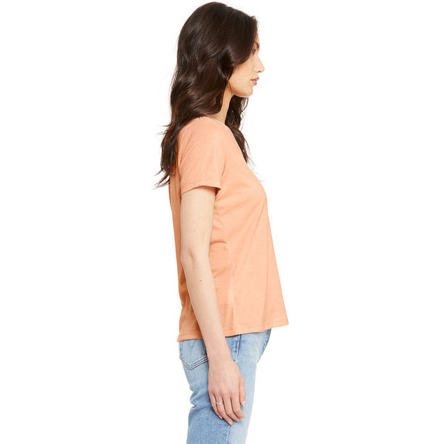Bella + Canvas 6405CVC Ladies Relaxed Heather CVC Jersey V-Neck T-Shirt