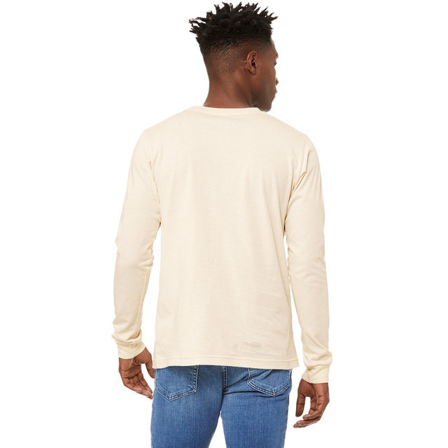 Unisex Jersey Long-Sleeve T-Shirt - RED - S(D0102H7WP1P)
