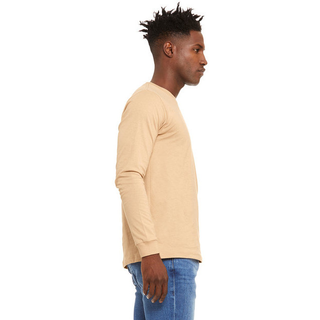 Unisex Jersey Long-Sleeve T-Shirt - RED - S(D0102H7WP4P)