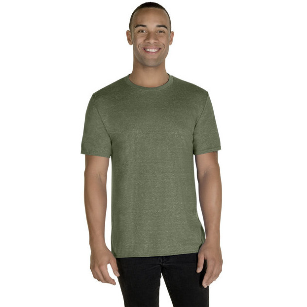 Adult Snow Heather T-Shirt - FRST gRN SNW HTH - L(D0102H7MJ76)
