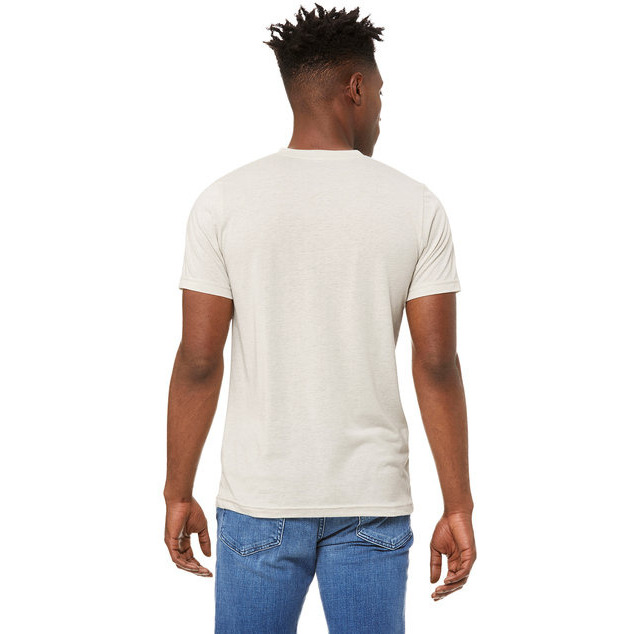 Unisex Triblend V-Neck T-Shirt - BLUE TRIBLEND - S(D0102H7W778)