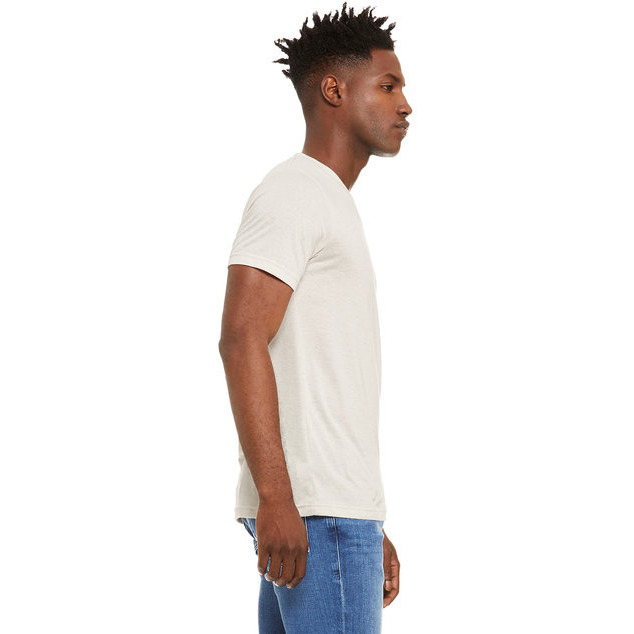 Unisex Triblend V-Neck T-Shirt - BLUE TRIBLEND - S(D0102H7W778)