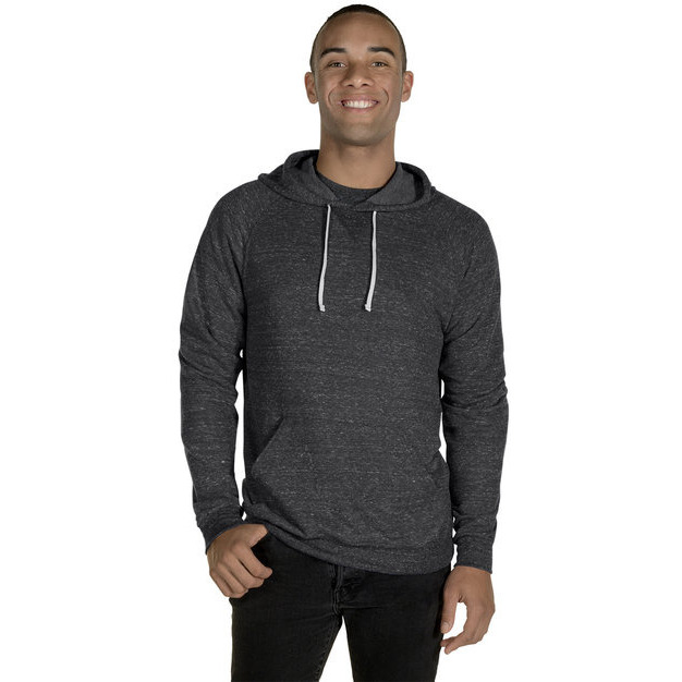 Adult Snow Heather Raglan Hooded Sweatshirt - FRST gRN SNW HTH - S(D0102H7M6AX)