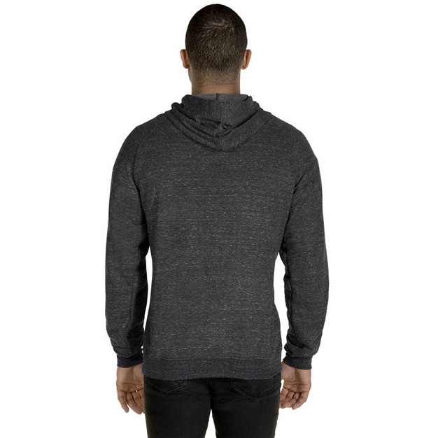 Adult Snow Heather Raglan Hooded Sweatshirt - FRST gRN SNW HTH - S(D0102H7M6AX)