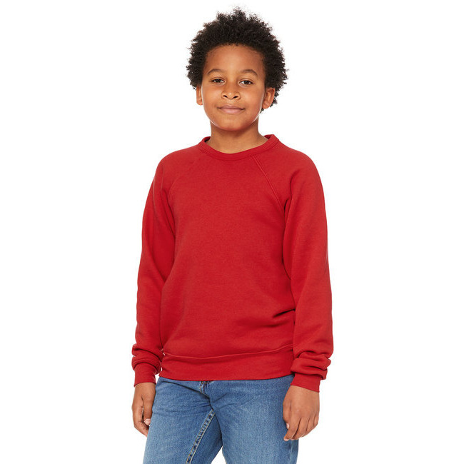 Youth Sponge Fleece Raglan Sweatshirt - BLAcK - S(D0102H7KAEX)