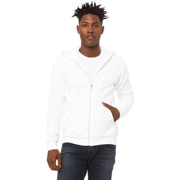 Unisex Sponge Fleece Full-Zip Hooded Sweatshirt - ASPHALT - 2XL(D0102H7WMNX)