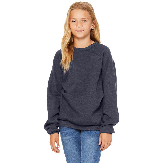 Youth Sponge Fleece Raglan Sweatshirt - BLAcK - S(D0102H7KAAT)