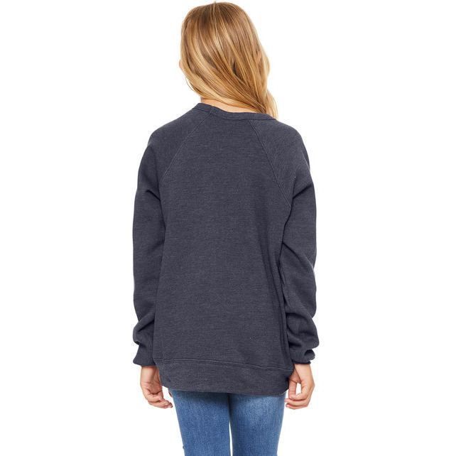 Youth Sponge Fleece Raglan Sweatshirt - BLAcK - S(D0102H7KAAT)
