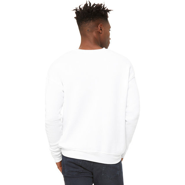 Unisex Drop Shoulder Fleece - WHITE - XS(D0102H7W9ST)