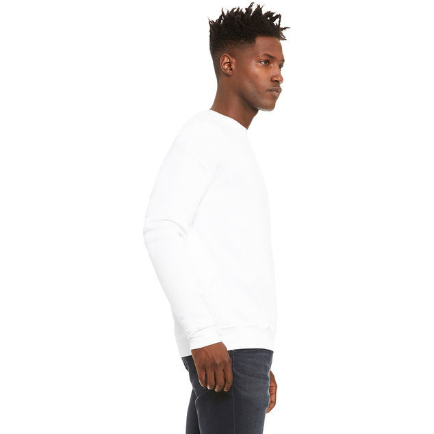 Unisex Drop Shoulder Fleece - WHITE - XS(D0102H7W9ST)