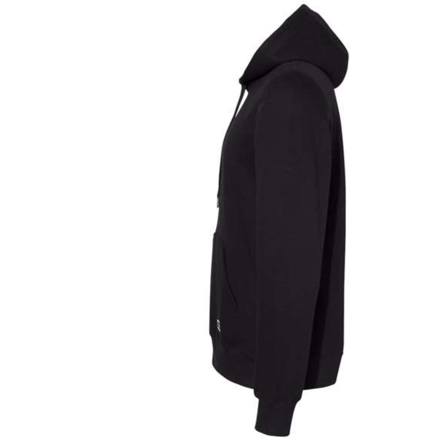 Russell Athletic Cotton Rich Fleece Hooded Sweatshirt - Black, M