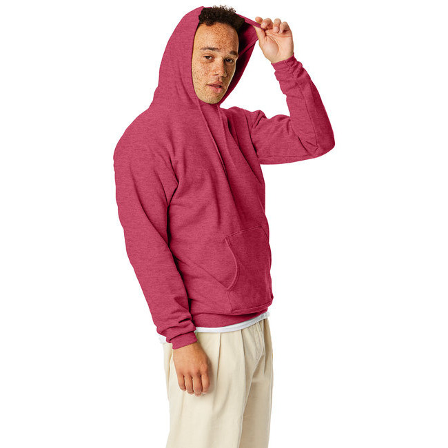 Unisex Ecosmart 5050 Pullover Hooded Sweatshirt - WHITE - S(D0102H7D76T)