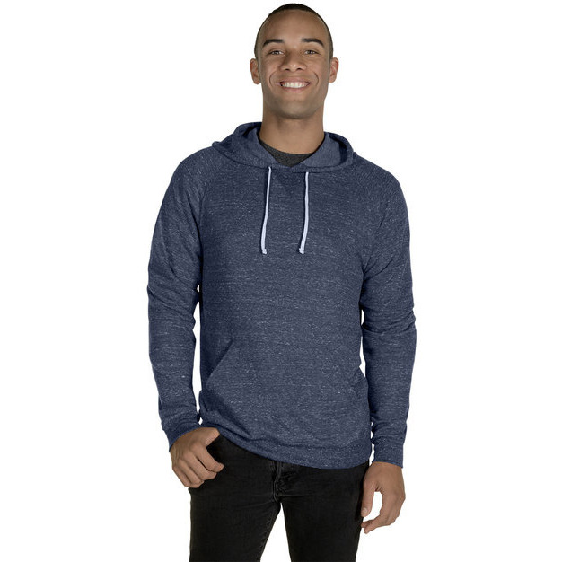 Adult Snow Heather Raglan Hooded Sweatshirt - FRST gRN SNW HTH - S(D0102H7M1F8)