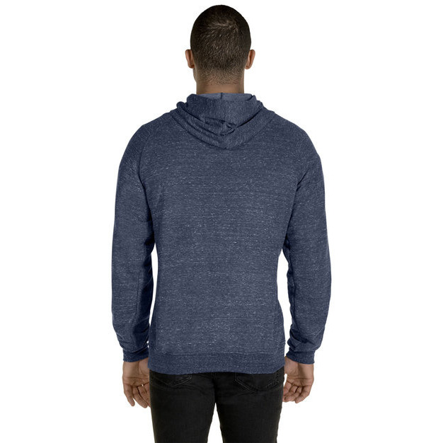 Adult Snow Heather Raglan Hooded Sweatshirt - FRST gRN SNW HTH - S(D0102H7M1F8)