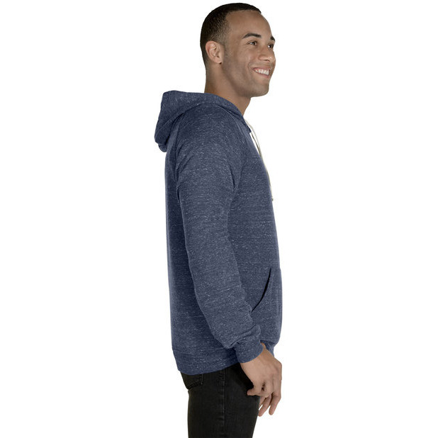 Adult Snow Heather Raglan Hooded Sweatshirt - FRST gRN SNW HTH - S(D0102H7M1F8)