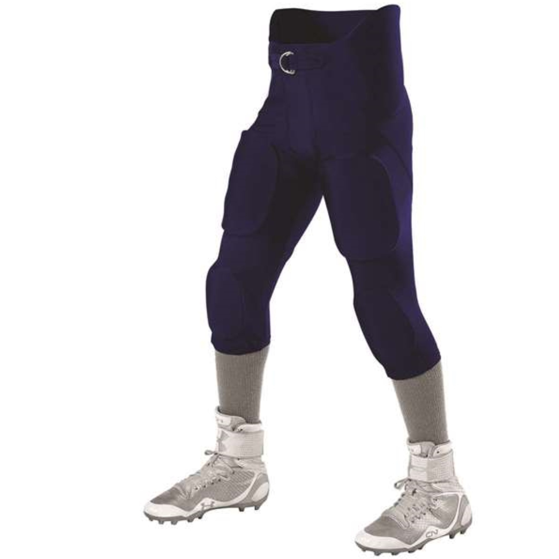 Alleson Athletic Youth Intergrated Football Pants - Navy, XS
