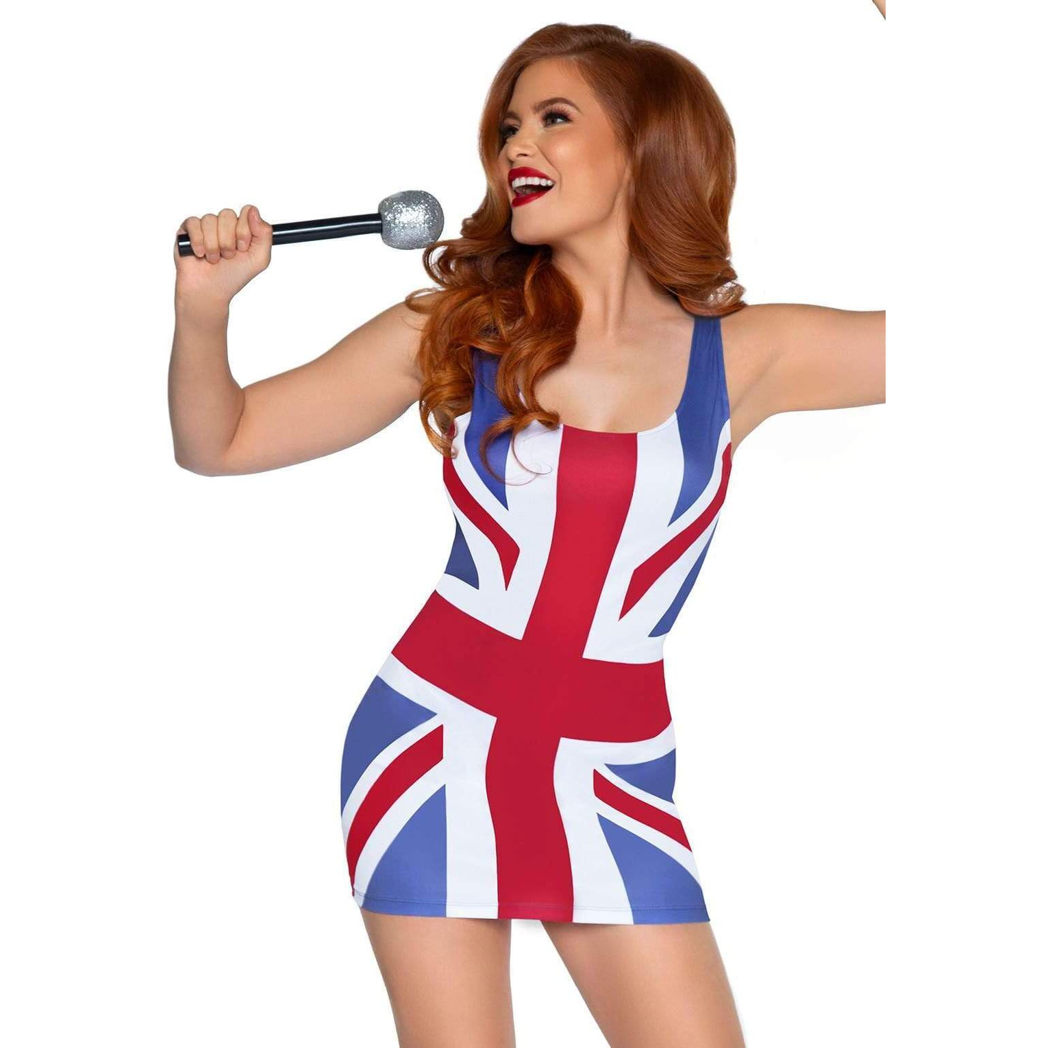 British flag dress.
