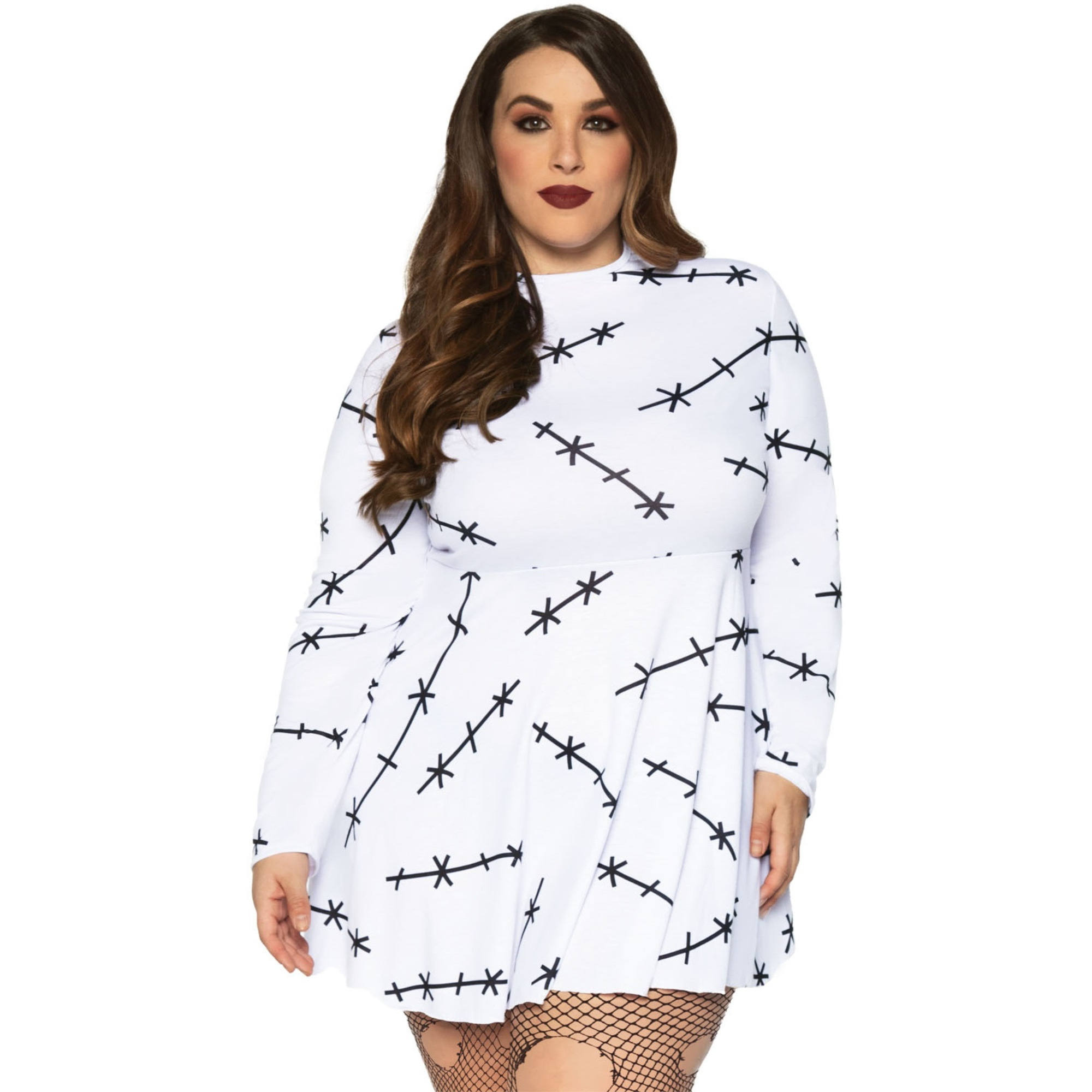 Jersey stitch dress.