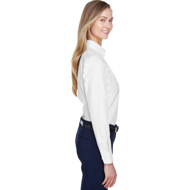 Ladies crown Woven collectionSolid Broadcloth - WHITE - 4XL(D0102H7Z3FT)