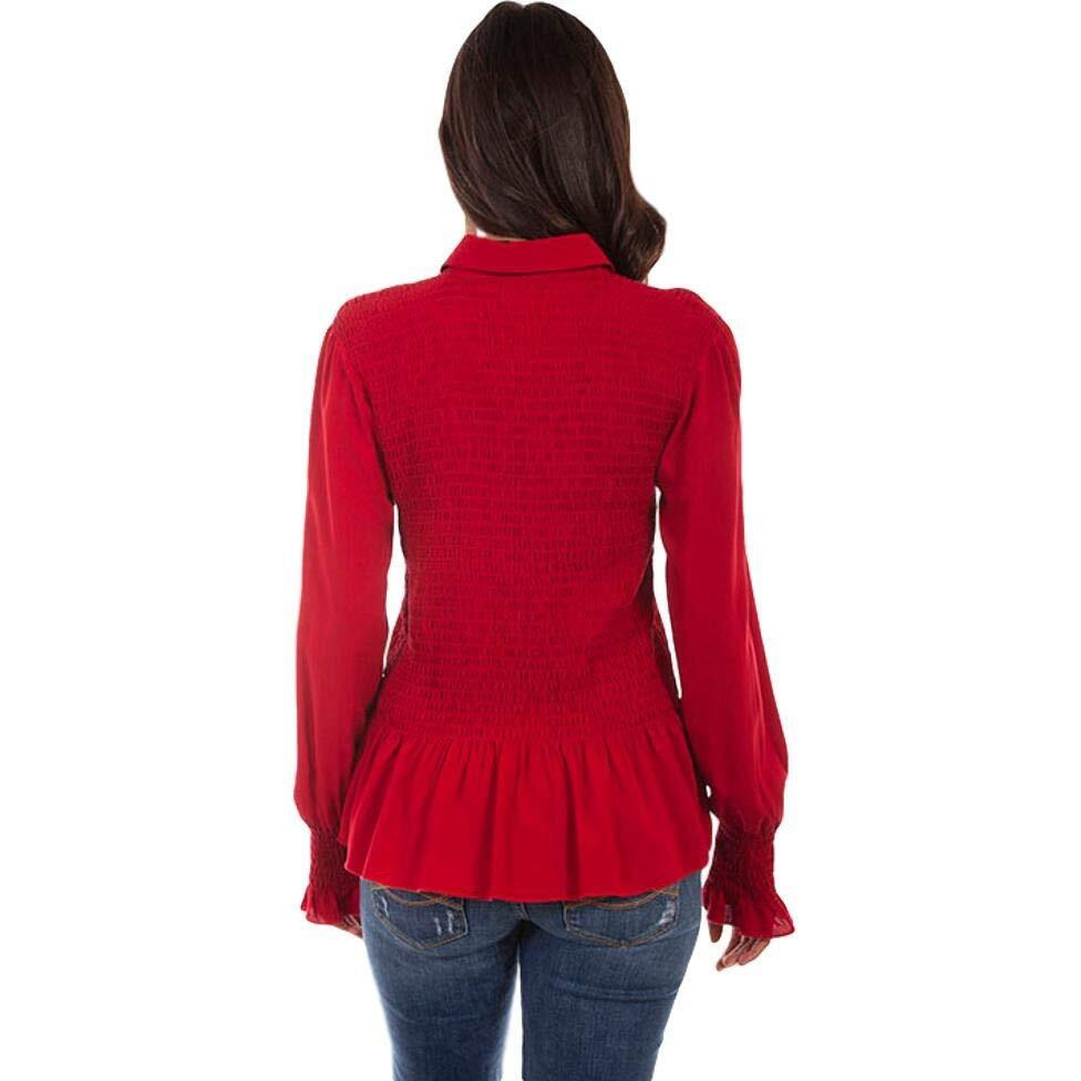 PEPLUM SHIRT SMOCK BODICE & CUFFS