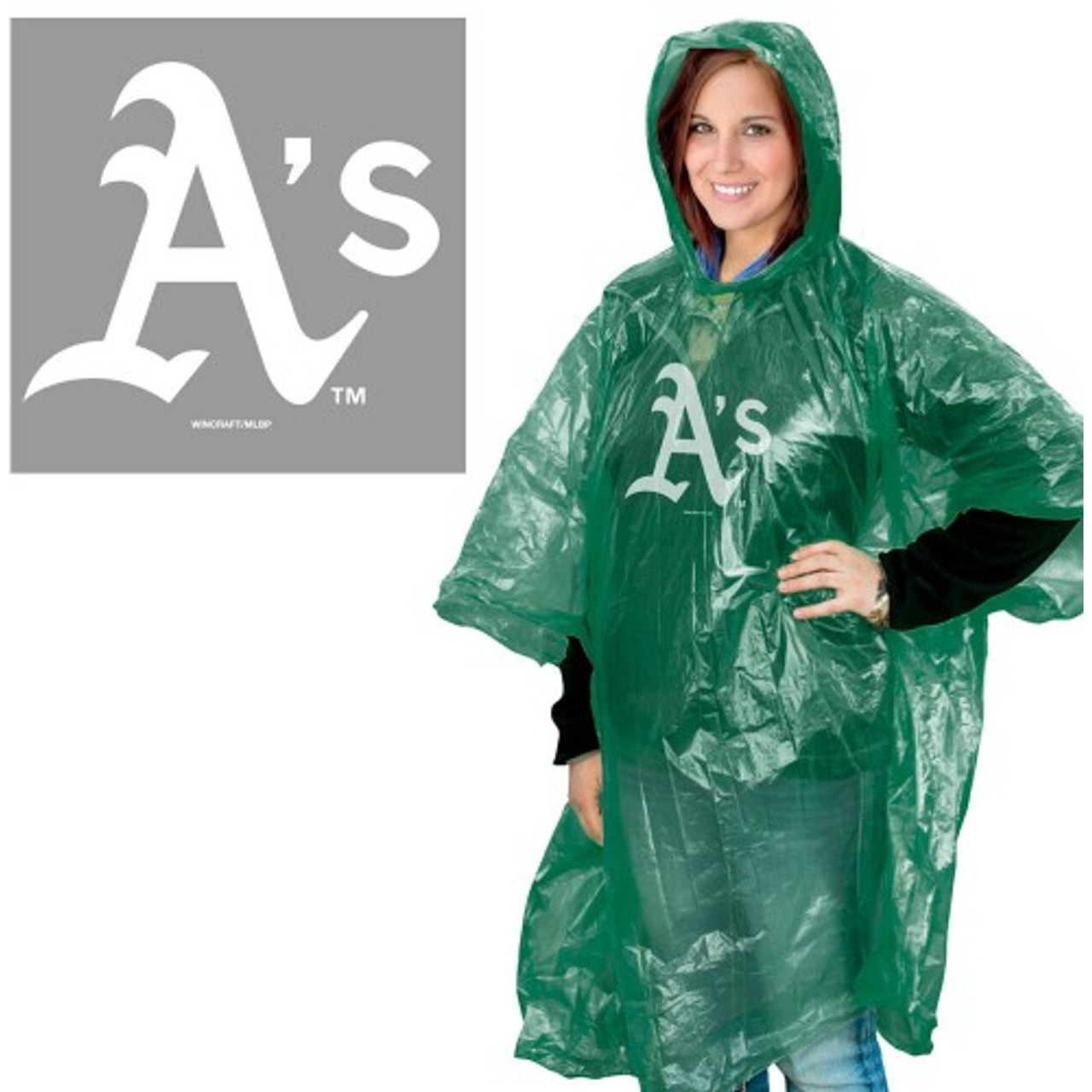 Oakland Athletics Rain Poncho Special Order