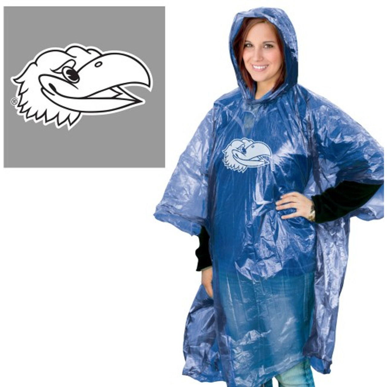 Kansas Jayhawks Rain Poncho