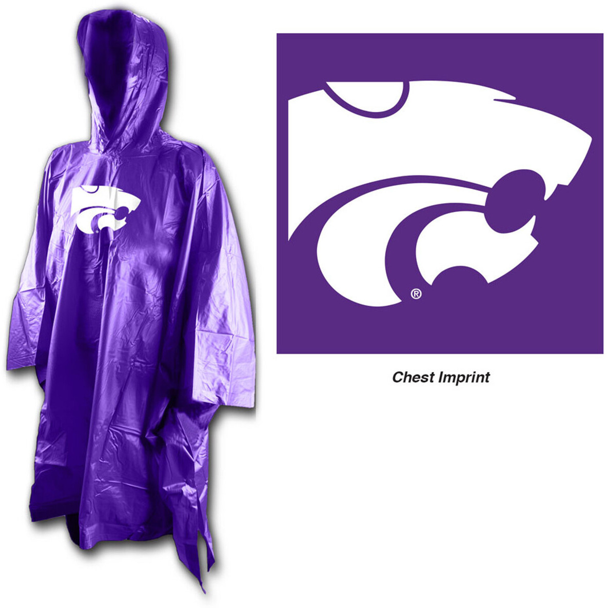 Kansas State Wildcats Rain Poncho