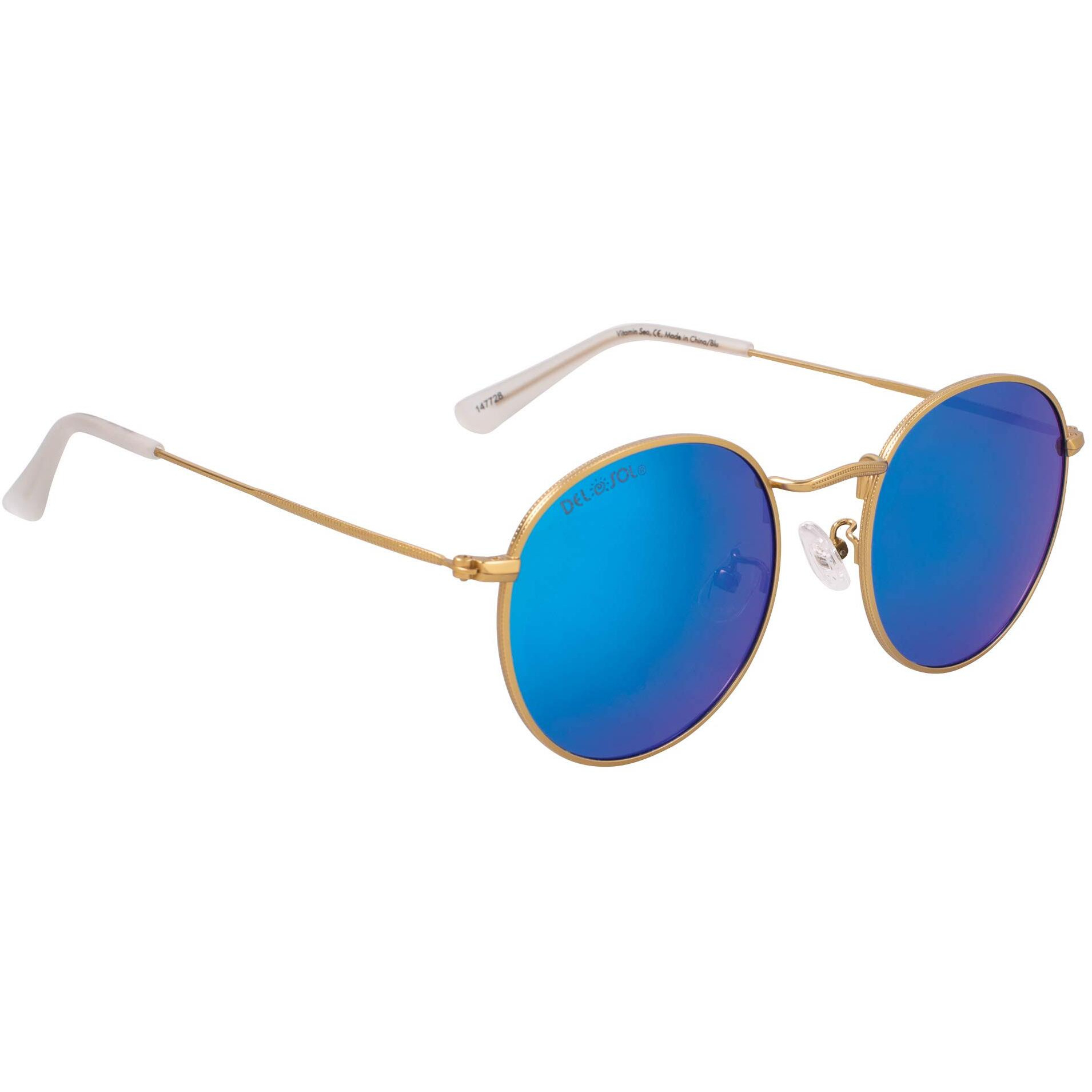 Solize Vitamin Sea - Gold-Blue by DelSol for Unisex - 1 Pc Sunglasses