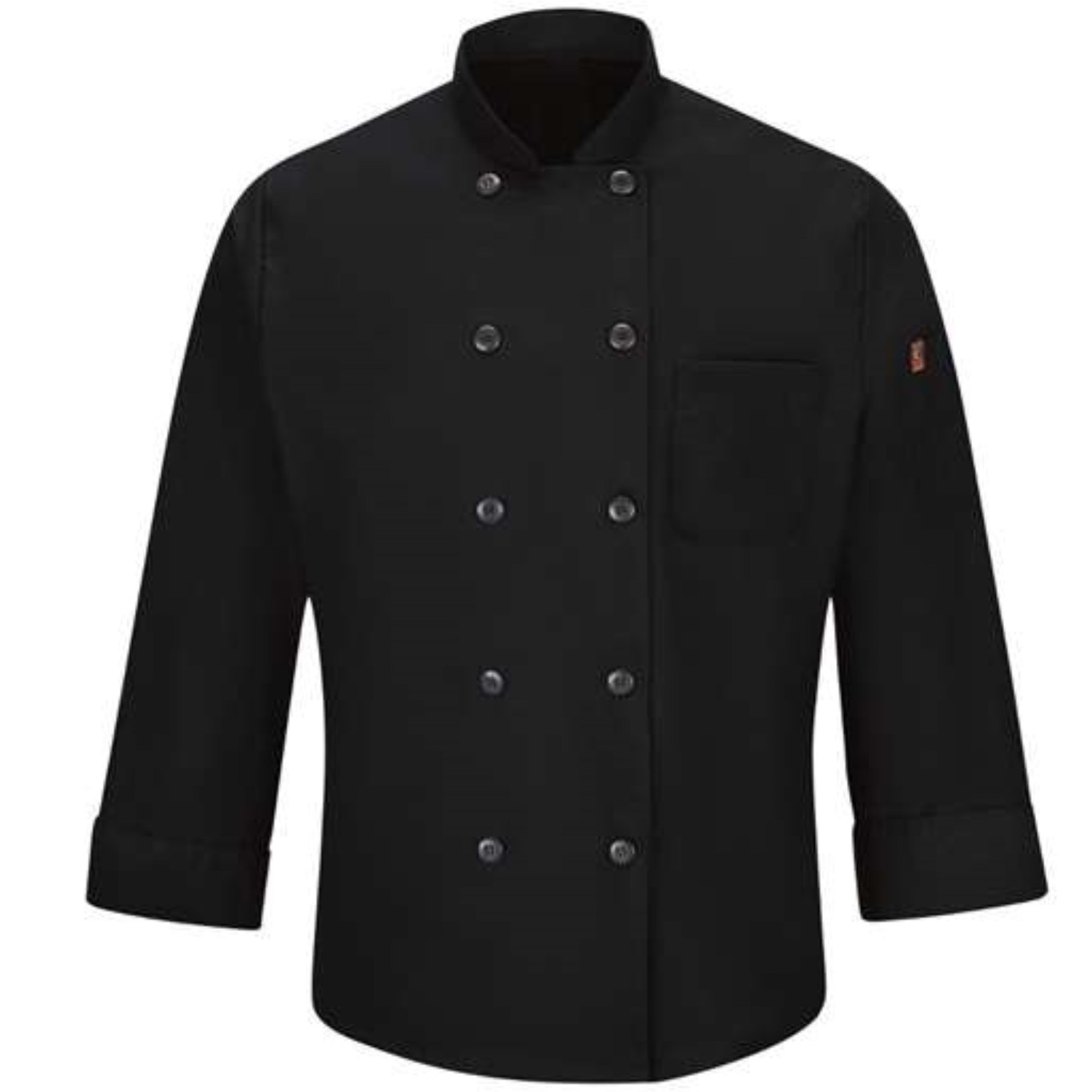 Chef Designs Mimix Chef Coat with OilBlok - Black, XL