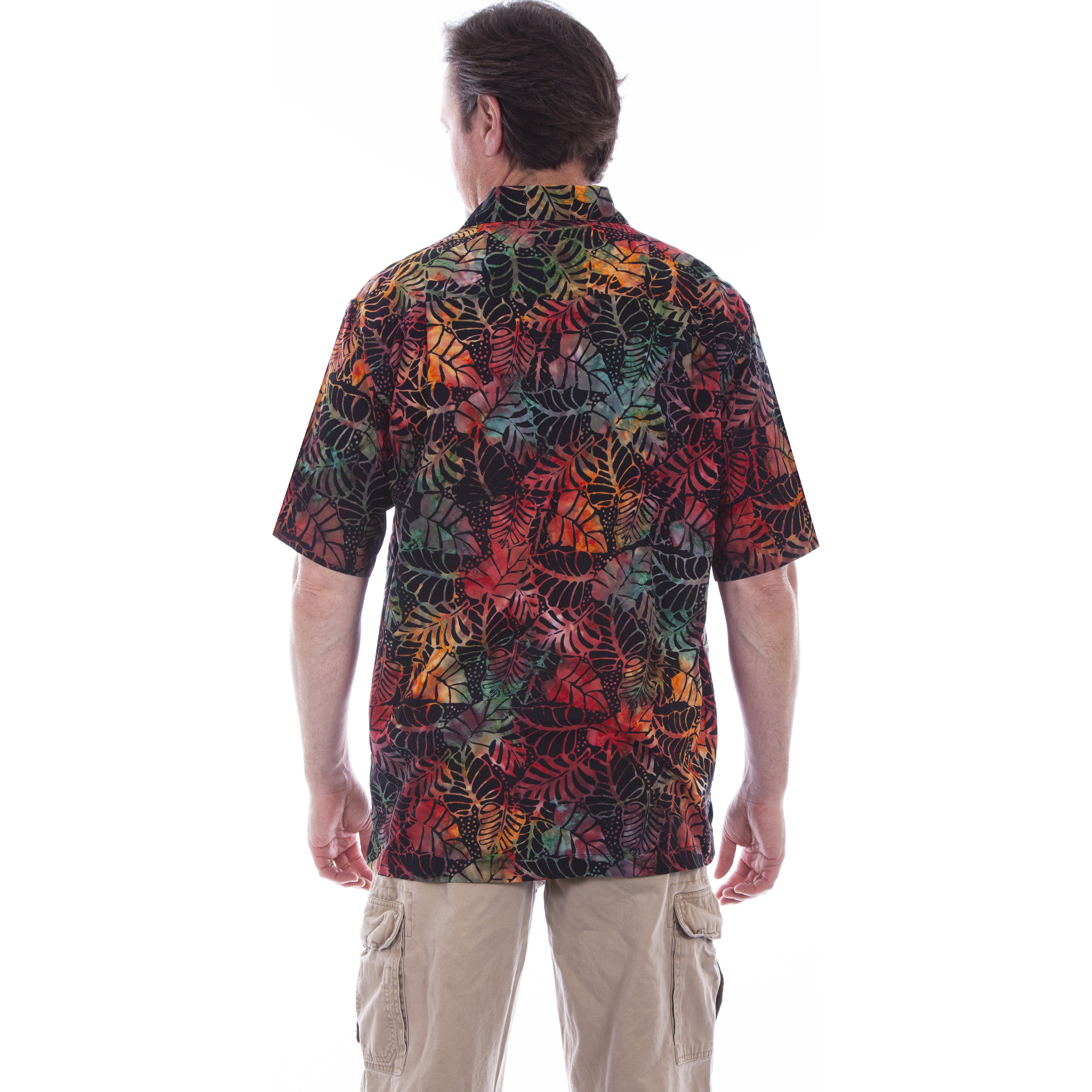 MEN's S/S BOLD FLORAL BATIK SHIRT